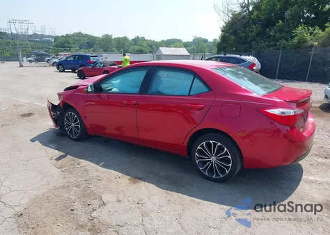 2016 Toyota Corolla S Plus z USA, uszkodzony, nr VIN 2T1BURHE9GC557233
